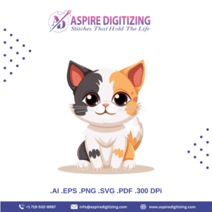 Cute Sitting Cat Vector – Adorable Pet Clipart for Crafts & Merch