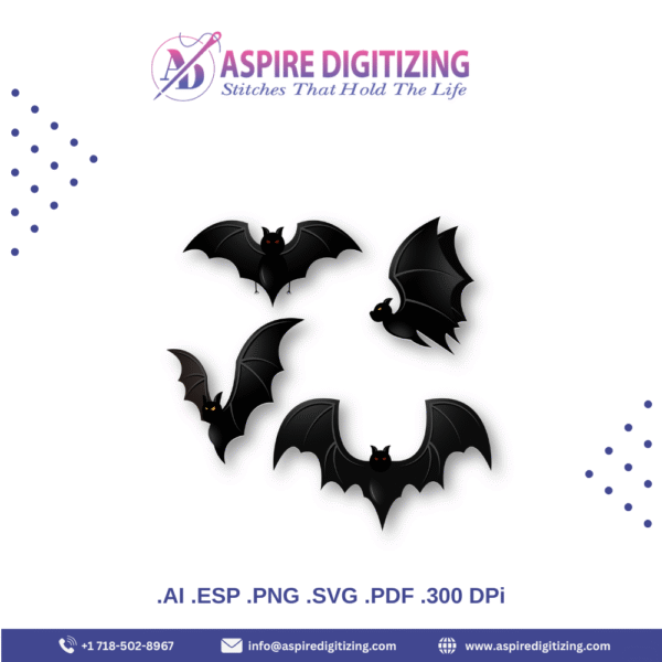11 Halloween Bat Vector Bundle – Flying, Cartoon, Vintage & Spooky Bat Designs - Image 4