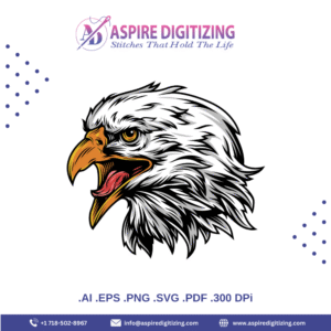 Bald Eagle Head Vector – Powerful American Symbol in Detail