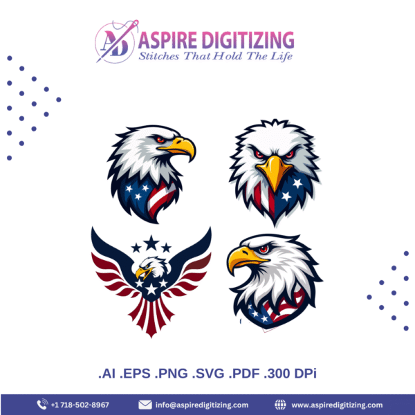 Bald Eagles Vector – Majestic Symbol of Freedom & Strength