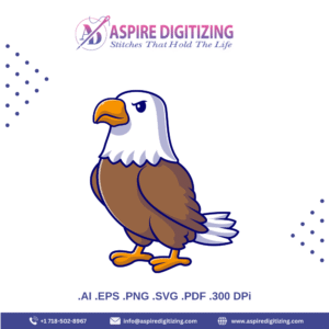 Cartoon Bald Eagle Vector – Fun & Patriotic Character Illustration