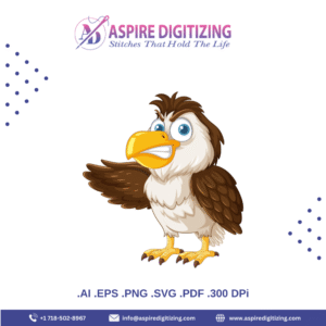 Cartoon Eagle Vector – Bold & Majestic Bird Illustration