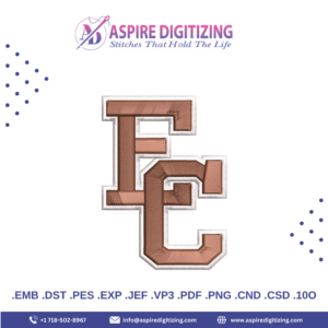 EC Logo PUFF V2 – High-Quality 3D Embroidery Design for Caps & Jackets