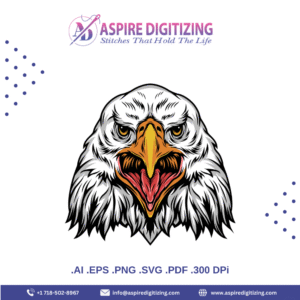 Fierce Eagle Head Vector – Bold & Colorful Animal Illustration