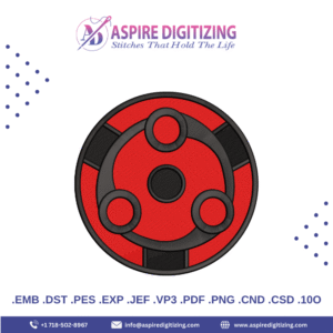 Spinner Embroidery Design – Dynamic Motion-Inspired Stitch for Modern Apparel & Accessories
