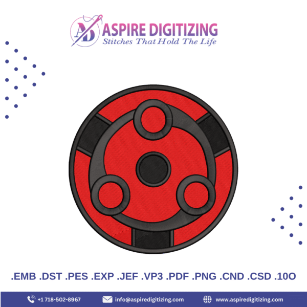 10 Digitized Embroidery Designs Bundle – Anime, Sports Logos, Animal & Spinner Theme Stitch Pack - Image 9