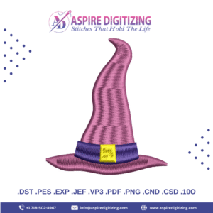 Digitized Halloween Hat Design – Spooky Charm for Festive Embroidery