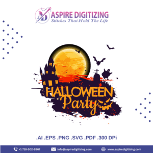 Halloween Party Vector with Classic Spooky Elements