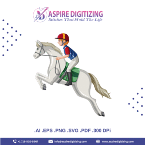 Horse Jumping Rider Vector – Equestrian Sports Illustration