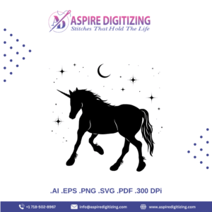 Simple Unicorn Horse Vector – Minimalist Magical Design